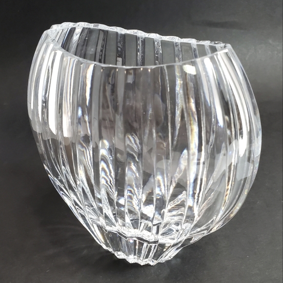 Other - Lead Crystal Small Vase 6"x5.5" Heavy